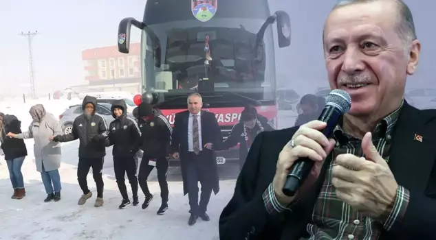 They celebrated President Erdoğan's gift by dancing the halay.