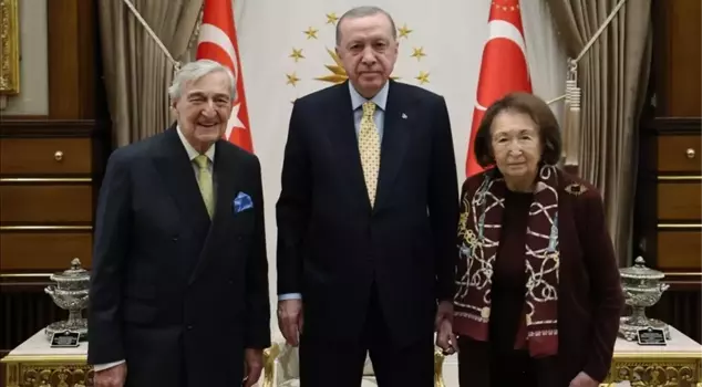 Erdogan received Rahmi Koç and Semahat Arsel.