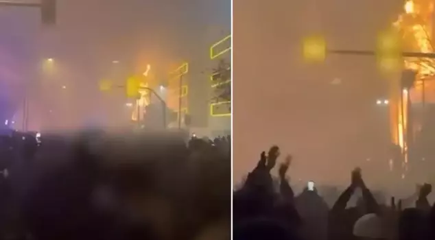 Сосед горит! На этот раз подожгли здание правительства.