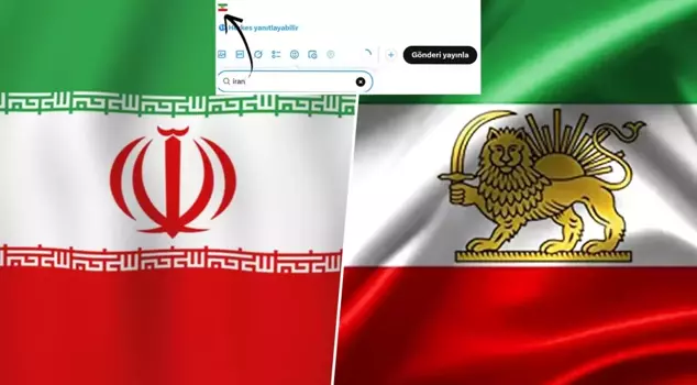 A striking move from X based in the USA! Changed the Iranian flag.