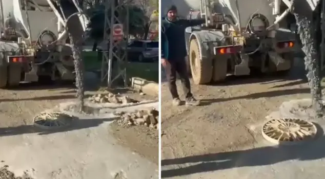 تم فرض غرامة قدرها 213 ألف ليرة على الشركة التي صبت الأسمنت في المجاري.