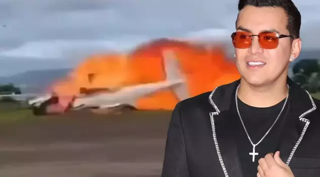 The plane crash in which famous singer Yeison Jimenez lost his life was captured on camera.
