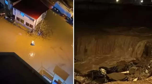 The downpour paralyzed life! The roads turned into lakes, and vehicles were stranded.