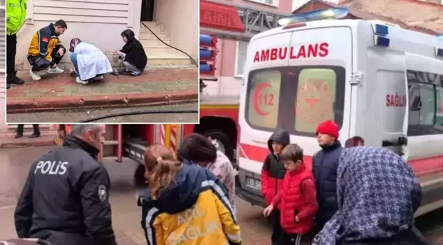 В пожаре в многоквартирном доме произошла паника.