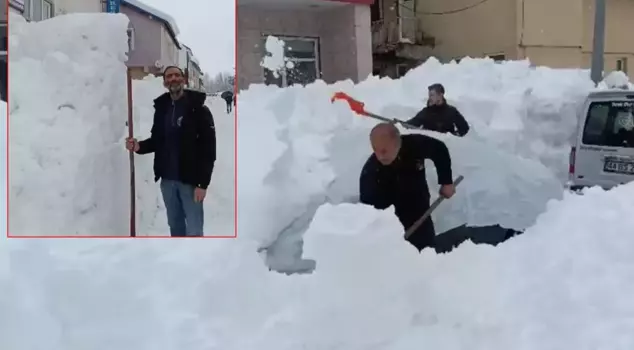 الصورة من تركيا: لقد هطلت الأمطار بلا انقطاع لمدة يومين، والمدينة غارقة في الثلج.