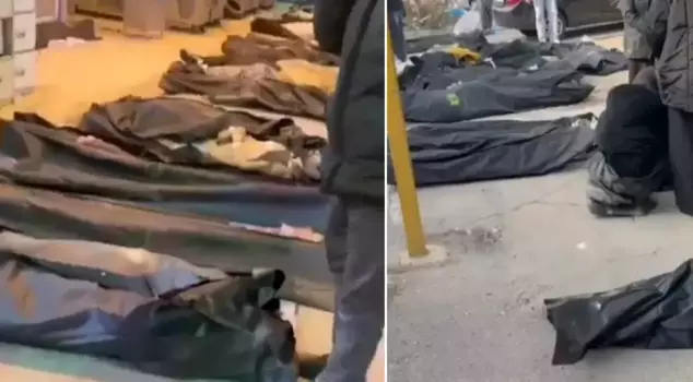 تحولت البحيرة المجاورة إلى بركة من الدم! لم تعد أكياس الجثث تتسع في المستشفيات.