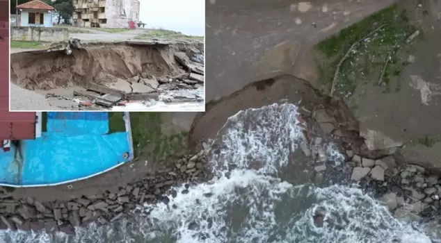 Scary images! The sea receded 50 meters in one day.