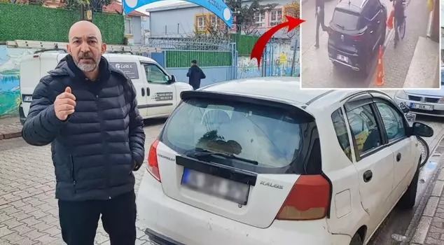 أشعل الرعب أمام المدرسة! أولاً ضرب بقبضته ثم أطلق النار.