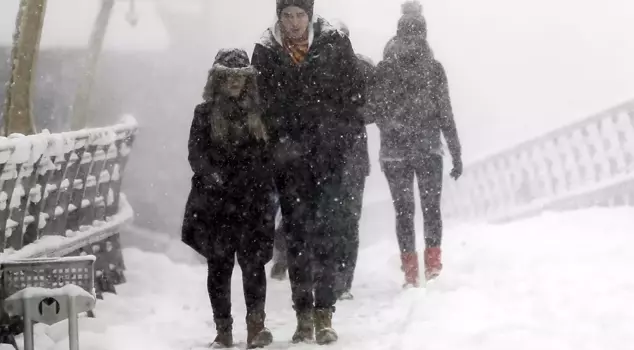 أصدر أكوم تحذيراً بتاريخ: سيكون سمك الثلج في إسطنبول 10 سنتيمترات.