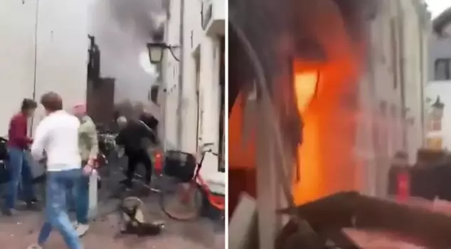 وقع انفجار في مدينة أوتريخت الهولندية أدى إلى نشوب حريق.