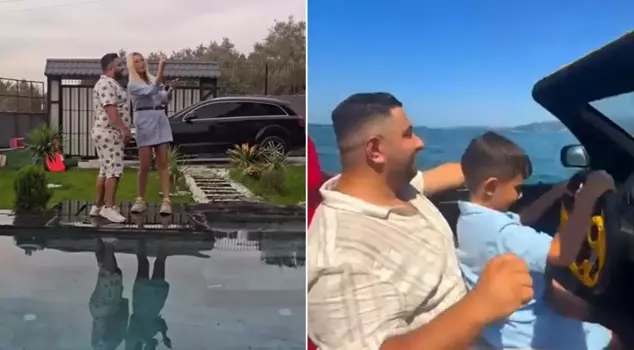 These photos are all that remain from the family tragedy in the luxury villa.