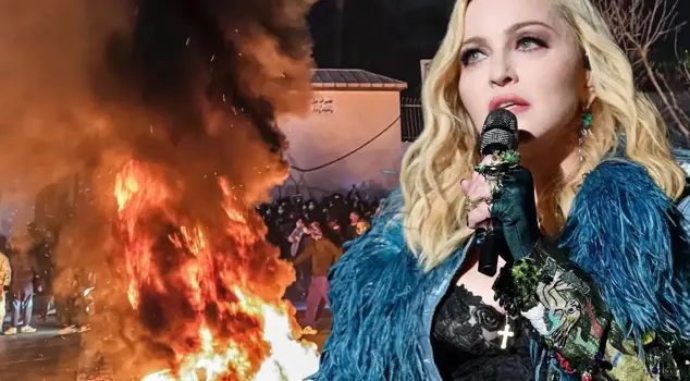 Message of support from Madonna to protesters in Iran.