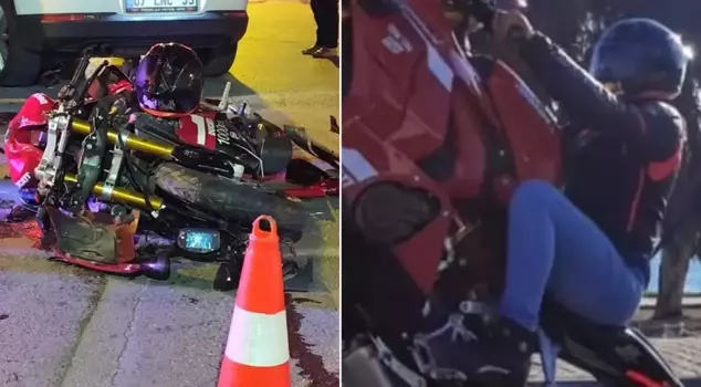 Феномен, свой шлем отдал девушке и ужасно погиб.