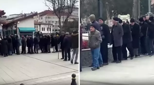 Холодная погода, очередь за супом! Депутат от CHP поделился видео и восстал.