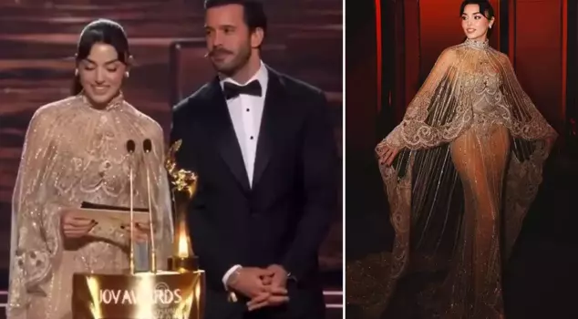 Ханде Эрчел на церемонии награждения в Саудовской Аравии говорила на арабском языке.