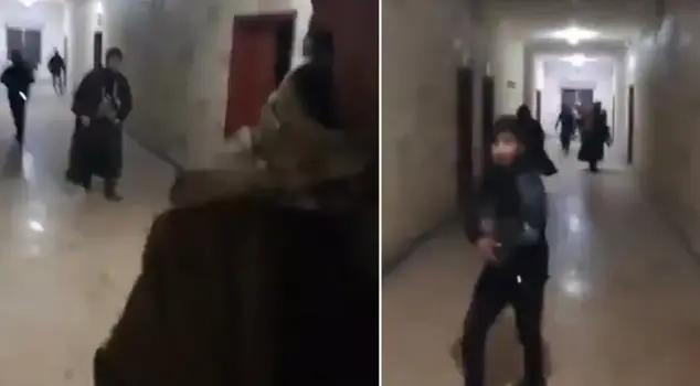 نفذ تنظيم إرهابي عمليات إعدام بحق الأسرى في السجن أثناء انسحابه من الطبقة.