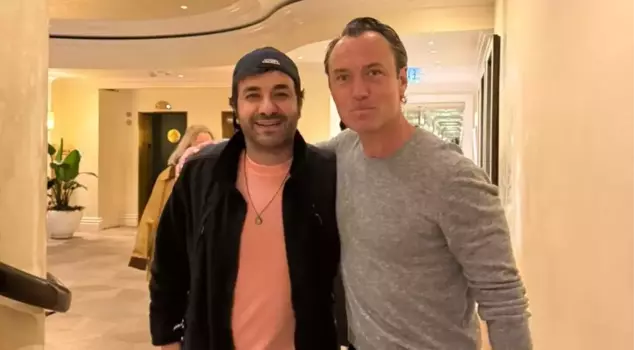 Хасан Джан Кая встретился с голливудской звездой Джудом Лоу, который также оказался поклонником Нури Билге Джейлана.