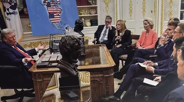 ترامب أعطى رسالة للعالم بهذه الصورة! انظروا إلى الخريطة بعناية