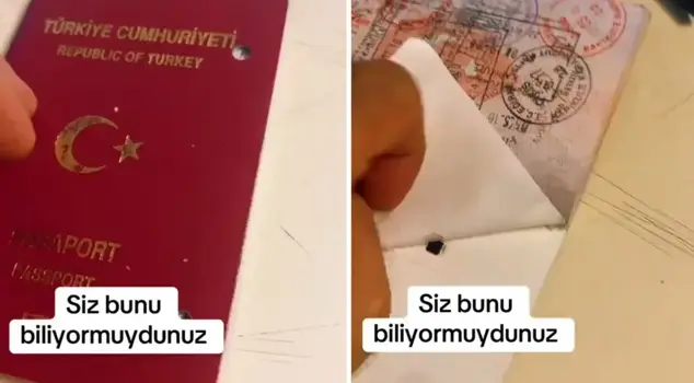 Could this be real? He tore the back of his passport and was shocked by what he saw.