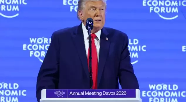 As soon as Trump started his speech in Davos, he jabbed the needle.