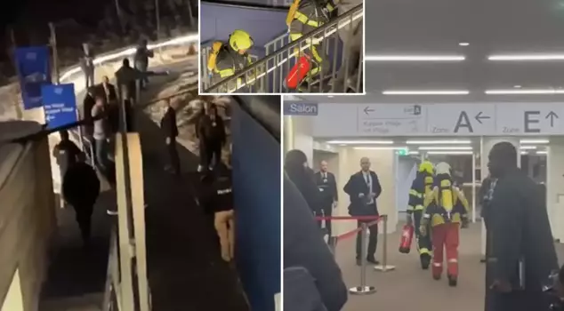 Terrifying moments in Davos! The congress with world leaders was immediately evacuated.