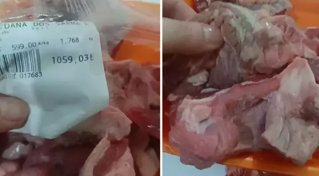 ثارت المرأة التي تتسوق من السلسلة الكبرى: اللهم لا تجعلهم يطعمونكم.