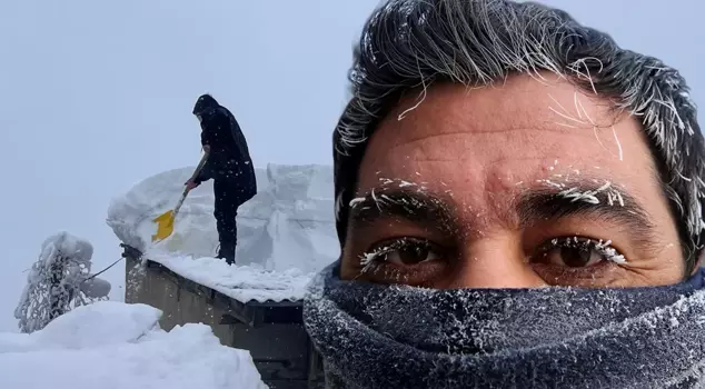 The district is practically experiencing an ice age! Here is the coldest point in Turkey.