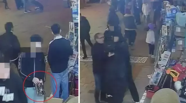 Thieves who had been targeting the toy store were caught by the owner this time.