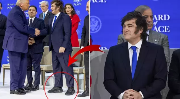 The shoes worn by the head of state made a mark at the Davos Summit.