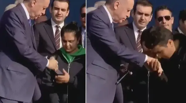 В программе Эрдогана в Айдыне запомнившийся момент