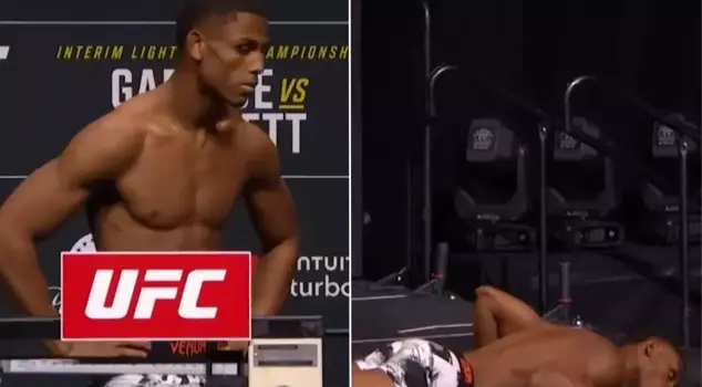 UFC fighter Cameron Smotherman scared everyone, he fainted after stepping off the scale.