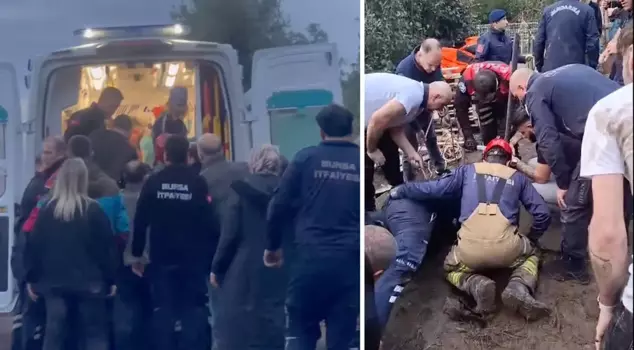 A father and son cleaning a water well in Bursa were affected by methane gas.