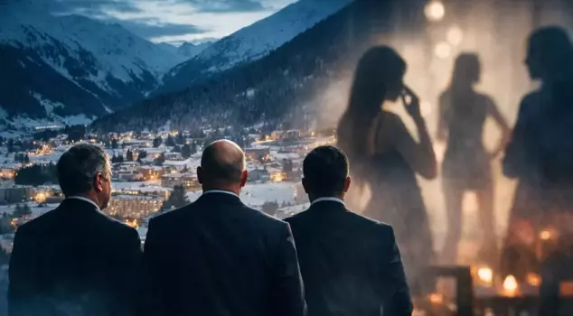 Extraordinary activity at the Davos Summit: Demand for that service increased by 4,000 percent.