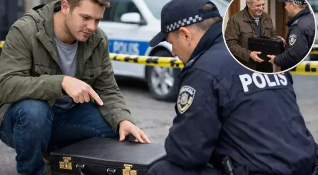 He found it on the ground, and when he saw the speckled gold inside, he ran to the police.