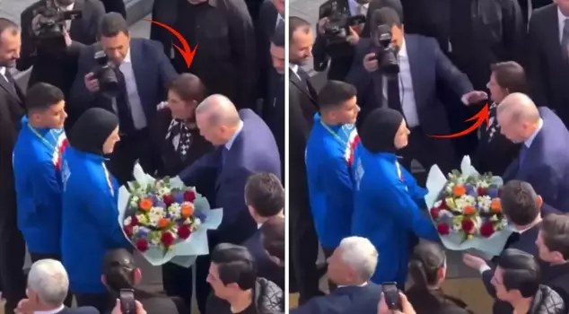 The photographer's gesture towards Özlem Çerçioğlu received a strong backlash.