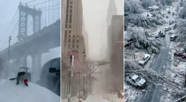 It's not snowfall, it's a small apocalypse! 200 million people are at risk in the USA.