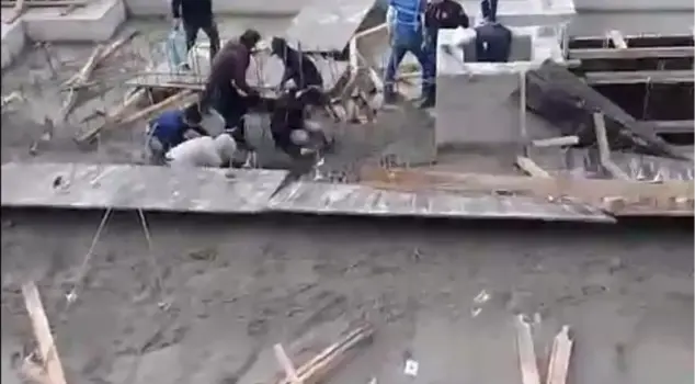 Collapse during concrete pouring at a construction site in Bursa: 1 dead