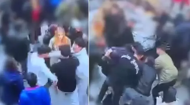 A view from Istanbul's historic district! The tourist was beaten up.