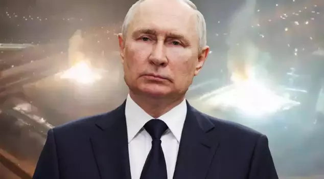 A large explosion at midnight in Moscow, the capital of Russia.