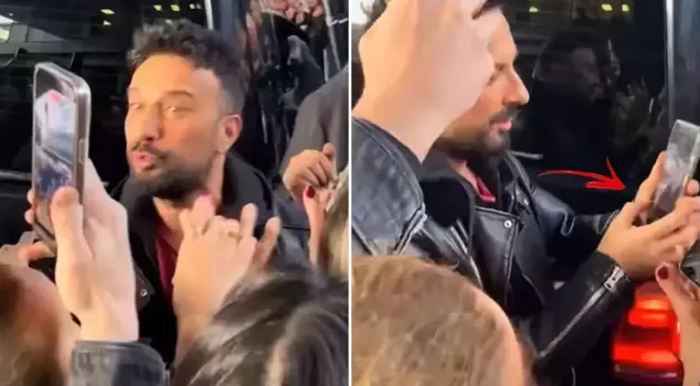 Tarkan's dialogue with the fan saying 
