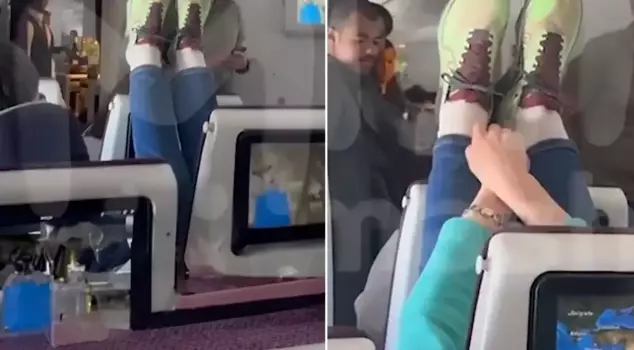 Tense moments on the plane! This is how he took revenge on the passenger who reclined his seat.