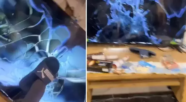 The fans went crazy as the team was eliminated from the Champions League at the last second.