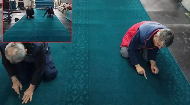 انتهت فترة الـ 26 عامًا! تم نسج سجاد المسجد الذي يبعد آلاف الكيلومترات في مانيسا.