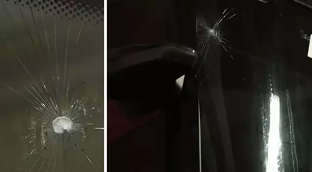 Stone attack on Trabzonspor team bus