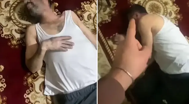 He sent the footage of him beating his father to his uncle: Come take this away from here.