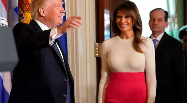 Event image related to his wife! If Trump sees these pictures, the country will be in chaos.