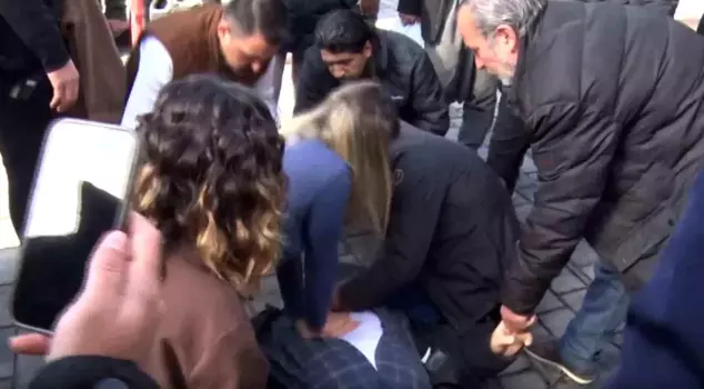 Citizens passing by performed CPR on the elderly man whose heart stopped in Gaziantep.