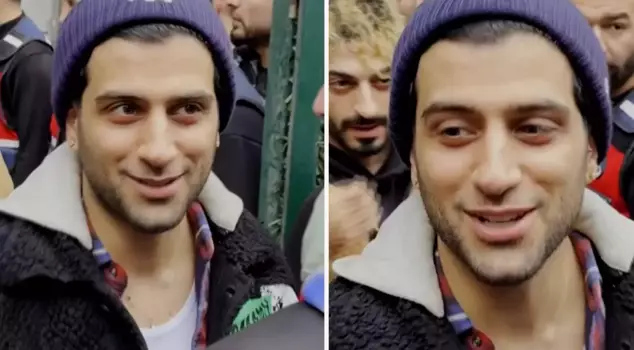 Reynmen, who was detained in a drug investigation: There's no need to film this closely.