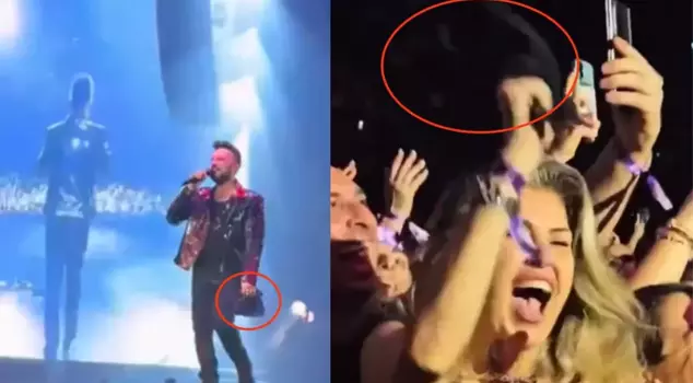 صرخت المعجبة التي أخذت منشفة تاركان المبللة من الفرح.