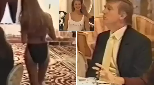 Images that will put Trump in a difficult position! He served as a judge in a modeling competition.